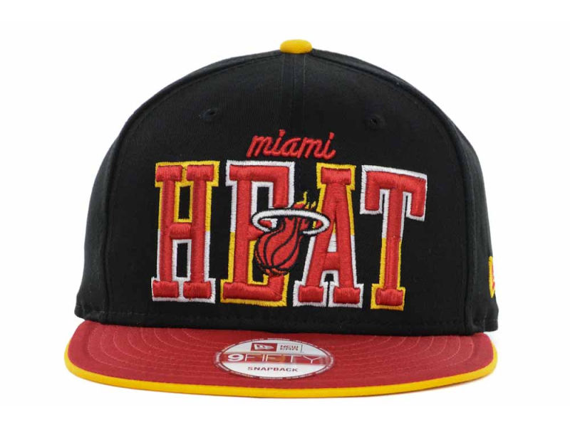 NBA Miami Heat NE Snapback Hat #158